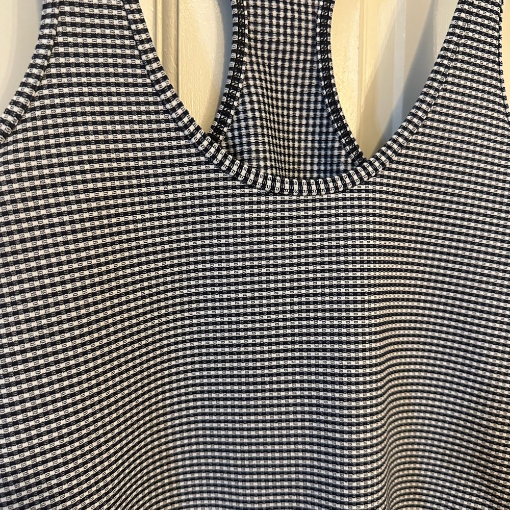 Lululemon CBR Racerback Inkwell Blue & White Tank Top Size 4 - Picture 2 of 7